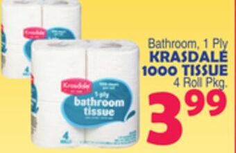 Bravo Supermarkets Krasdale 1000 tissue offer