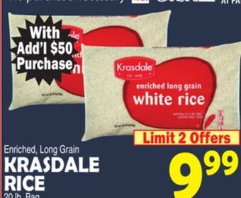 Bravo Supermarkets Krasdale rice offer
