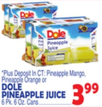 Bravo Supermarkets Dole pineapple juice offer