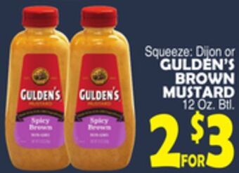 Bravo Supermarkets Gulden's brown mustard offer