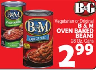 Bravo Supermarkets B & m oven baked beans offer
