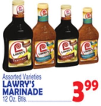 Bravo Supermarkets Lawry's marinade offer