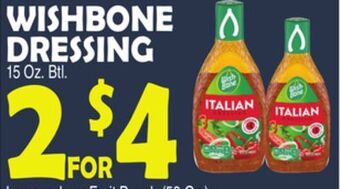 Bravo Supermarkets Wishbone dressing offer