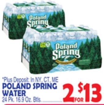 Bravo Supermarkets Poland spring water offer