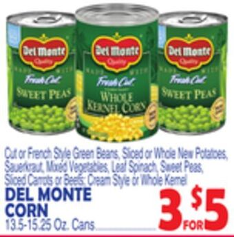 Bravo Supermarkets Del monte corn offer