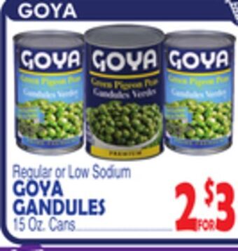 Bravo Supermarkets Goya gandules offer