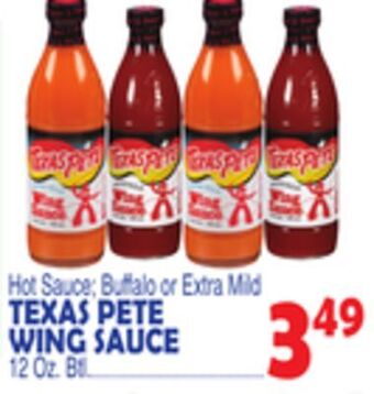 Bravo Supermarkets Texas pete wing sauce offer