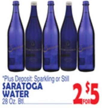 Bravo Supermarkets Saratoga water offer