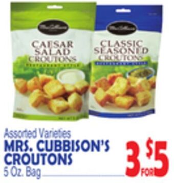 Bravo Supermarkets Mrs. cubbison's croutons offer