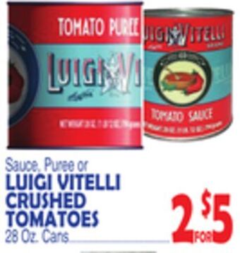 Bravo Supermarkets Luigi vitelli crushed tomatoes offer