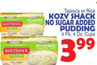 Bravo Supermarkets Kozy shack no sugar added pudding offer