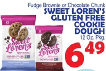 Bravo Supermarkets Sweet loren's gluten free cookie dough offer