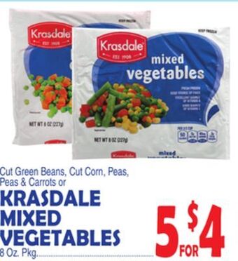Bravo Supermarkets Krasdale mixed vegetables offer