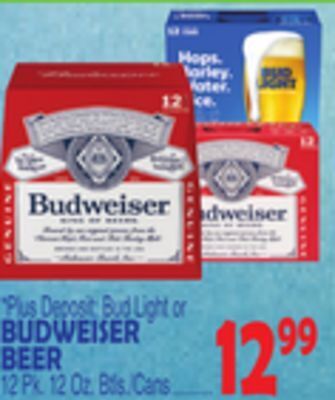 Bravo Supermarkets Budweiser beer offer
