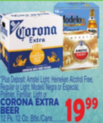 Bravo Supermarkets Corona extra beer offer