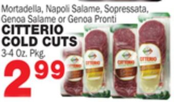 Bravo Supermarkets Citterio cold cuts offer