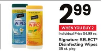ACME Signature select® disinfecting wipes offer