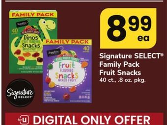 ACME Signature select® family pack fruit snacks offer