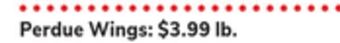 ACME Perdue wings offer