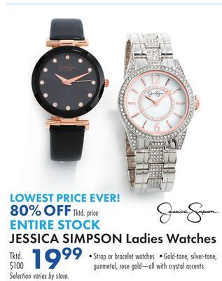 Boscov's Jessica simpson ladies watches offer