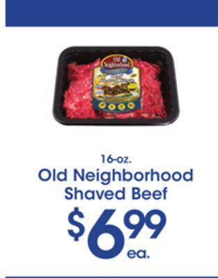 Price Rite Old neighborhood shaved beef offer