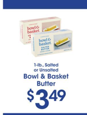 Price Rite Bowl & basket butter offer
