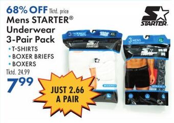 Boscov's Mens starter® underwear 3-pair pack offer