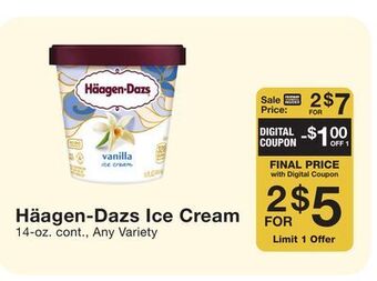 Fairway Store Market Häagen-dazs ice cream offer
