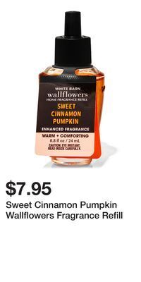 Bath & Body Works Sweet cinnamon pumpkin wallflowers fragrance refill offer