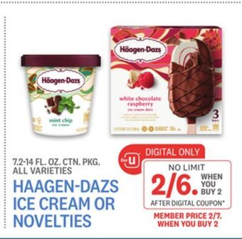 Kings Food Markets Haagen-dazs ice cream or novelties offer