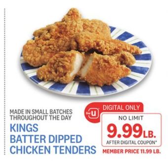 Kings Food Markets Kings batter dipped chicken tenders offer