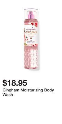 Bath & Body Works Gingham moisturizing body wash offer