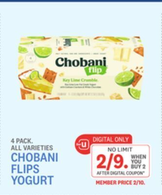 Kings Food Markets Chobani flips yogurt offer