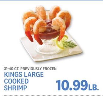Kings Food Markets Kings large cooked shrimp offer