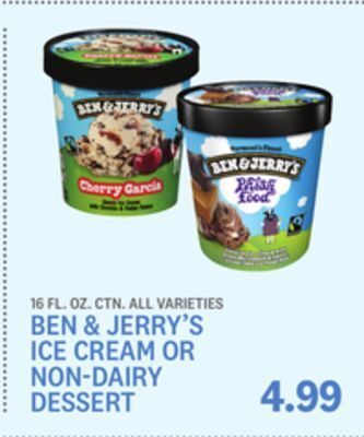 Kings Food Markets Ben & jerry's ice cream or non-dairy dessert offer