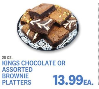 Kings Food Markets Kings chocolate or assorted brownie platters offer