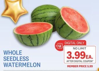 Kings Food Markets Whole seedless watermelon offer