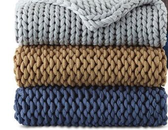 JC Penney Linden street chunky knit throw offer