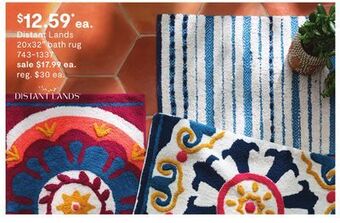 JC Penney Distant lands 20x32 bath rug offer