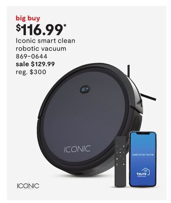 JC Penney Iconic smart clean robotic vacuum offer