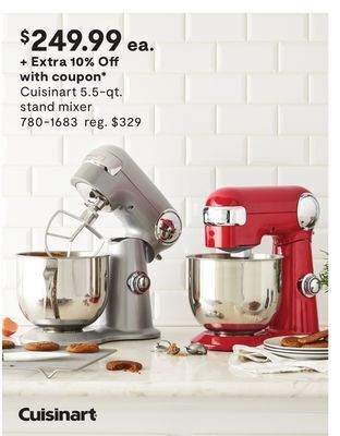 JC Penney Cuisinart 5.5-qt. stand mixer offer