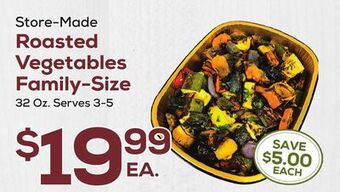 DeCicco & Sons Roasted vegetables family-size offer