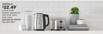 JC Penney Cooks small kitchen appliances offer