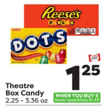 Weis Markets Theatre box candy offer
