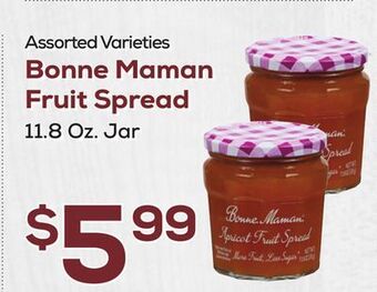 DeCicco & Sons Bonne maman fruit spread offer