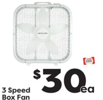 Weis Markets 3 speed box fan offer