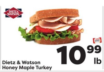 Weis Markets Dietz & watson honey maple turkey offer