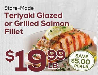 DeCicco &amp; Sons Teriyaki glazed or grilled salmon fillet offer
