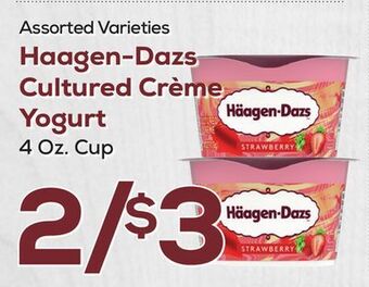 DeCicco & Sons Haagen-dazs cultured crème yogurt offer