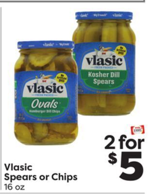 Weis Markets Vlasic spears or chips offer